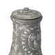 preview thumbnail 7 of 12, Outdoor Clay Chiminea Fireplace Sun Design Wood Burning Fire Pit with Sturdy Metal Stand, Barbecue, Cocktail Party