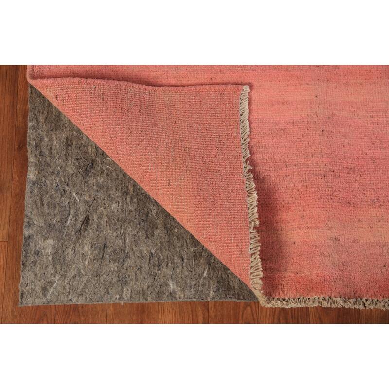Pink Gabbeh Modern Area Rug Handmade Oriental Wool Carpet - 5'6" x 8'1"