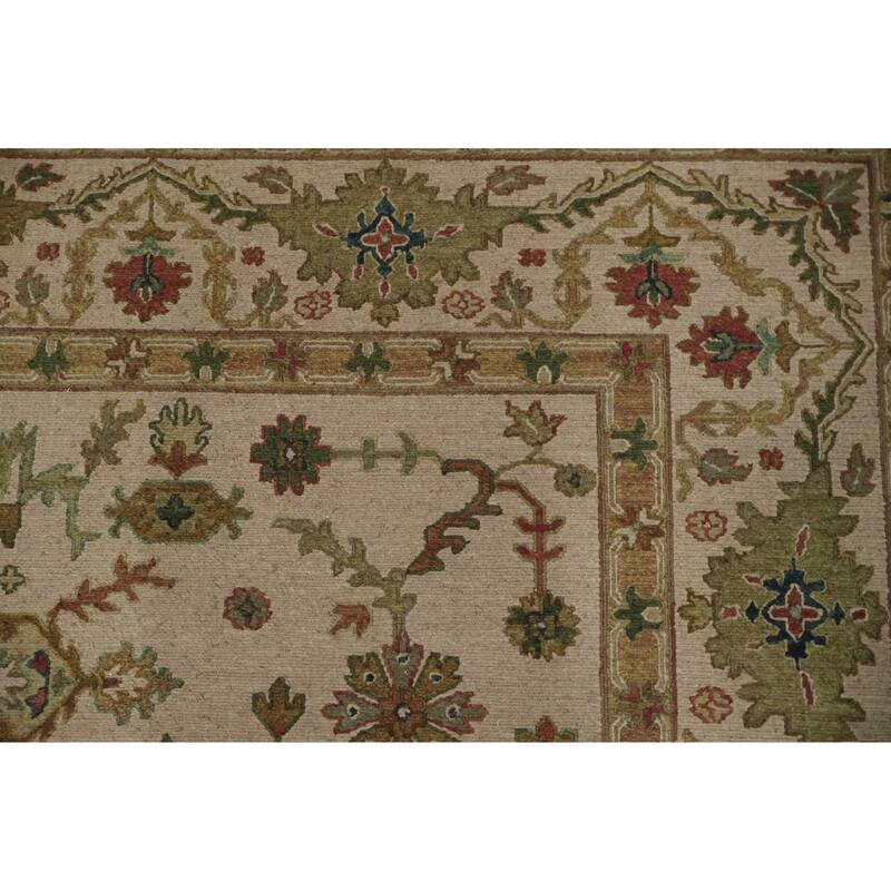 Hand Knotted Oriental 100% Wool Carpet Traditional Pink Sumak Area Rug - 10' 2'' X 8' 0''