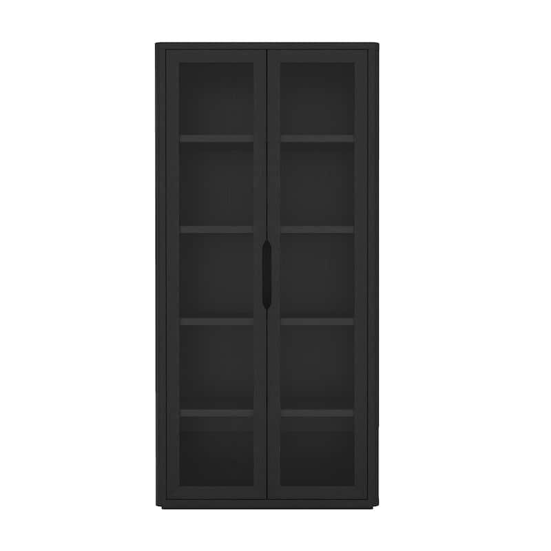 Manhattan Comfort Rivington Modern 38 In Bookcase Cabinet