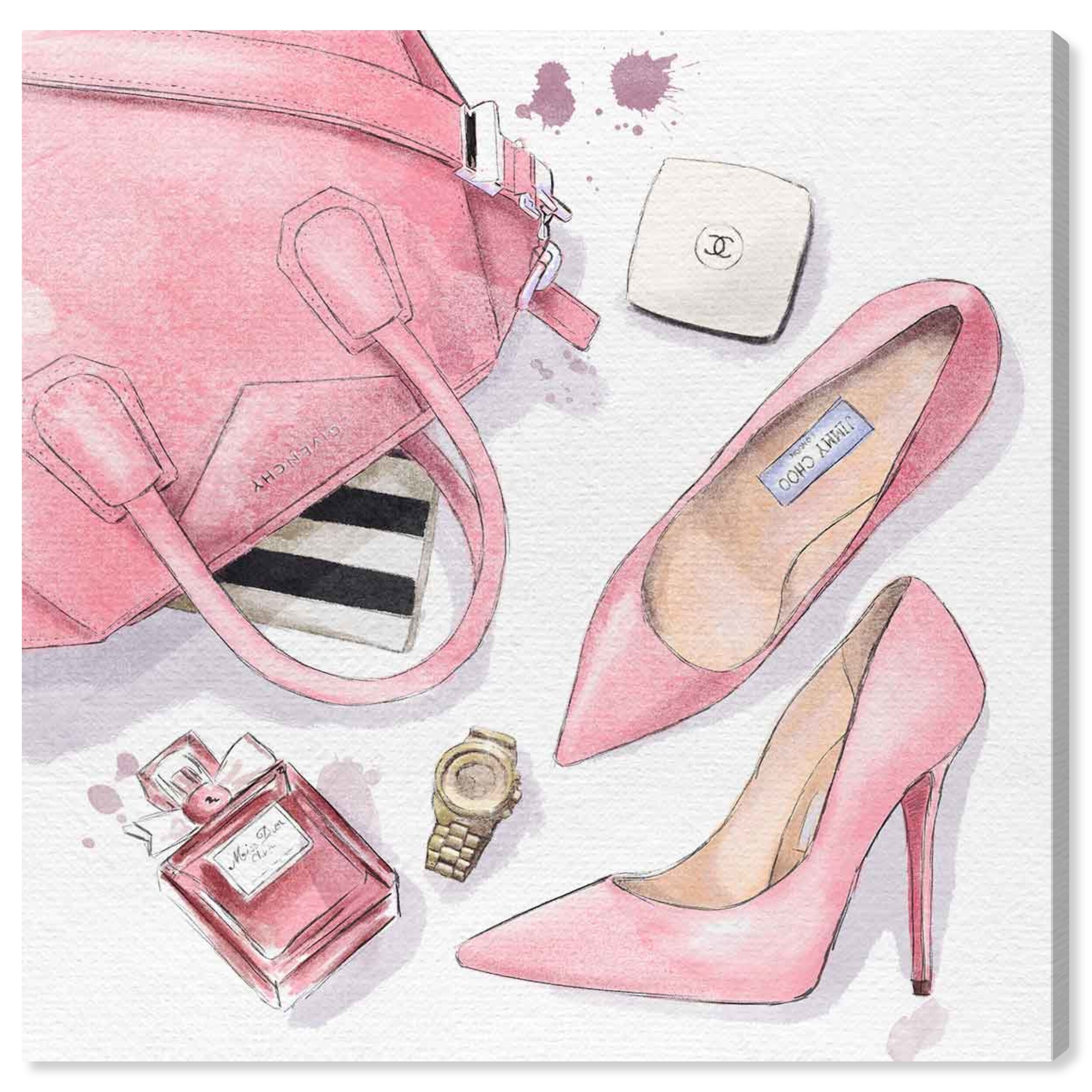 Oliver Gal 'NYC for the Weekend' Pink Fashion and Glam Gallery