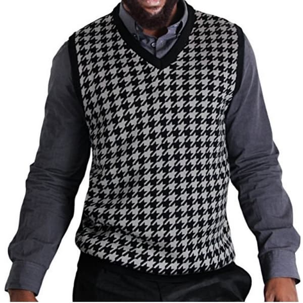 Blue Ocean Argyle Jacquard Sweater Vest