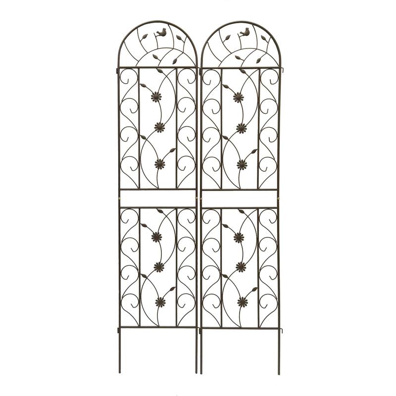 2 Pack Metal Garden Trellis Rustproof Trellis for Climbing Plants Outdoor Flower Support