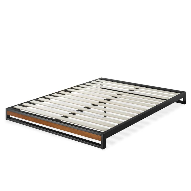 Priage by ZINUS GOOD DESIGN™ Winner 6 Inch Chestnut Brown Bamboo and Metal Platforma Bed