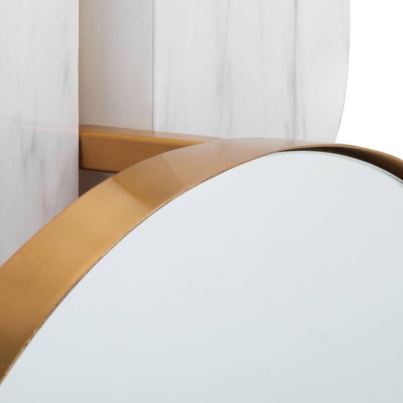 SAFAVIEH Chelsy Modern Art Deco 16-inch Wall Mirror - 16"W x 6"D x 35"H