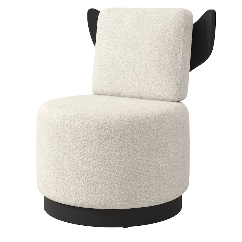 Corvus Dover Teddy Fabric Swivel Accent Chair 1pc