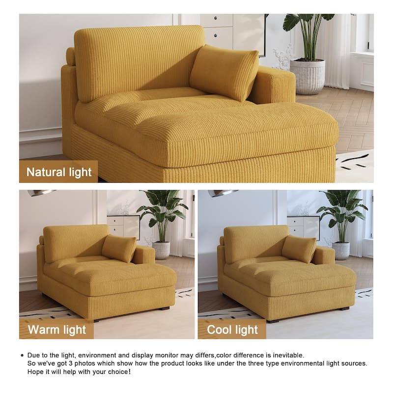 Left and Right Sectional Sofa Set Chaise Lounge Sofa Chair