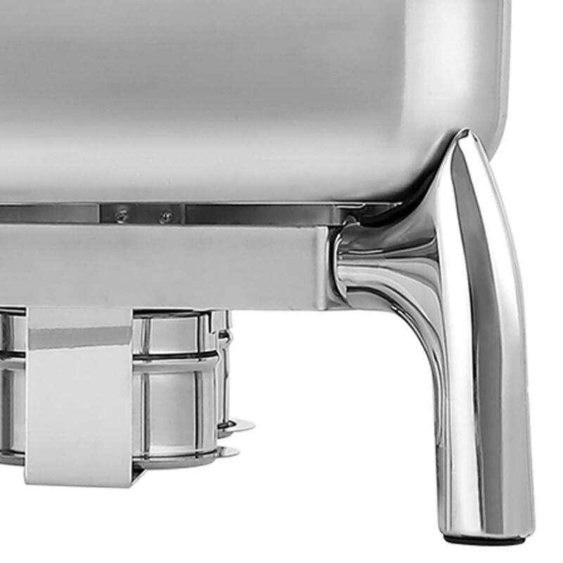 9 Qt Chafing Dish Buffet Set, Stainless Steel Rectangular Hydraulic Dining Stove