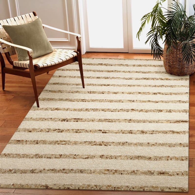 Liora Manne Lhasa Stripe Indoor Area Rug - 5' x 7'6" - Neutral