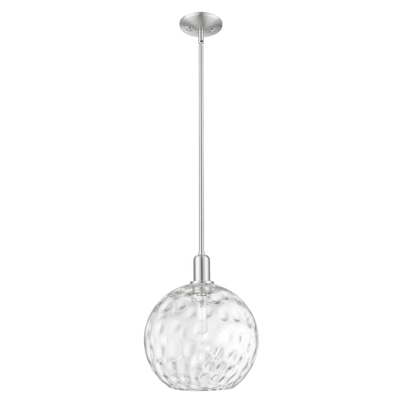 Innovations Lighting Endless Possibilities Arcadia - Athens Water Glass - 1 Light 12" Stem Hung Mini Pendant