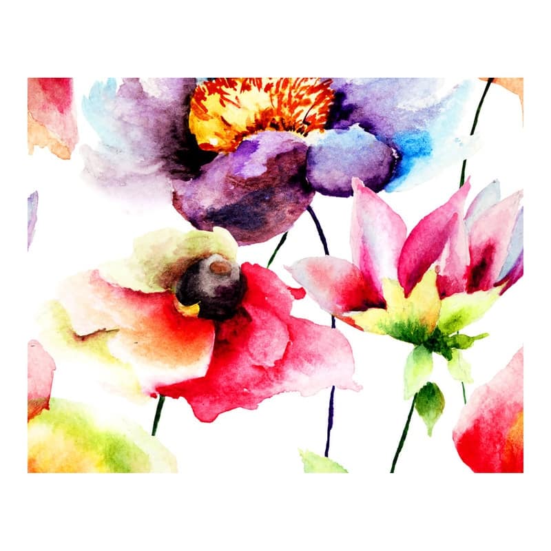 Watercolour Flora Wall Mural