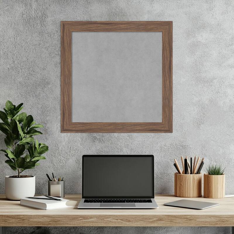 Amanti Art Pia Medium Brown Narrow Framed