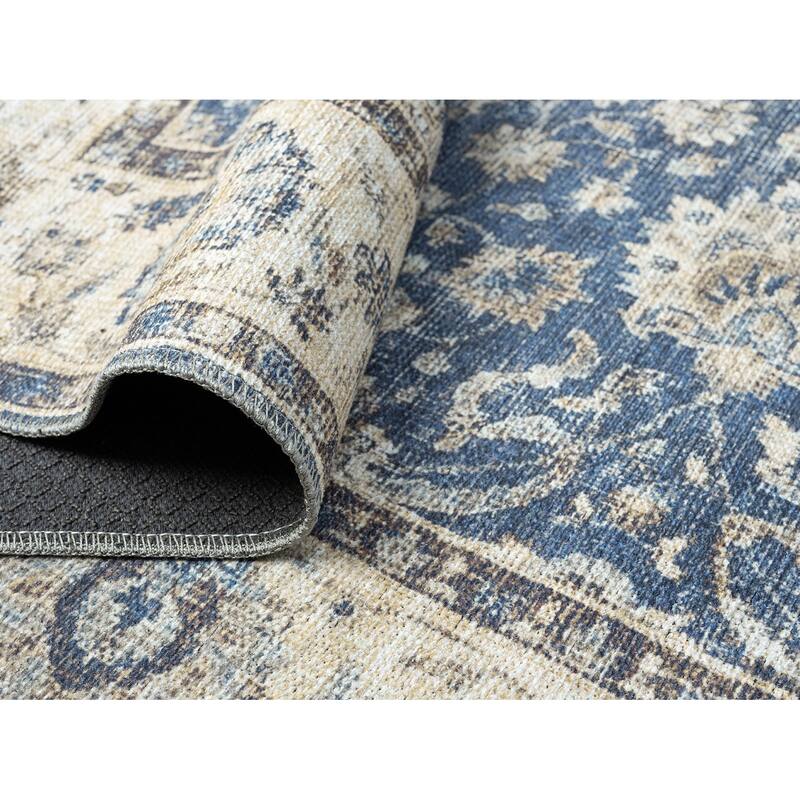 Legacy Cairo Traditional Bordered Washable Area Rug
