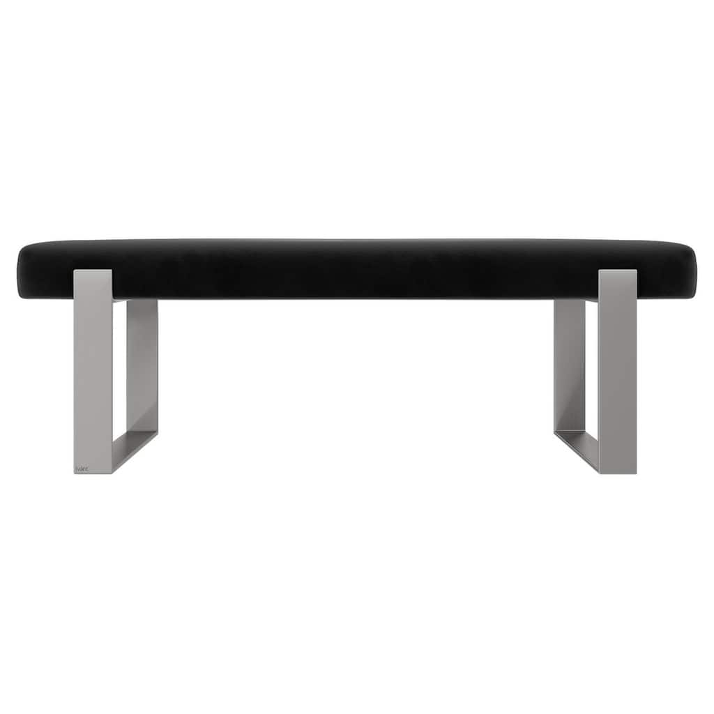Vant Upholstered Bed Bench - Velvet Black