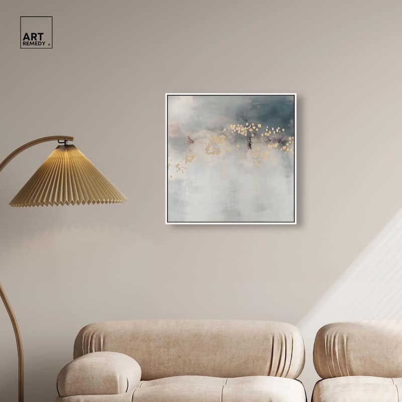 Golden Scatter Canvas by Art Remedy