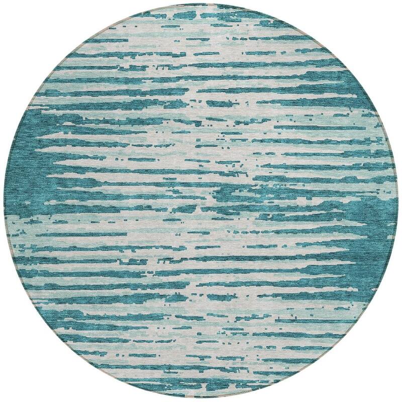 HomeRoots Striped Transitional Rectangle Outdoor Rug