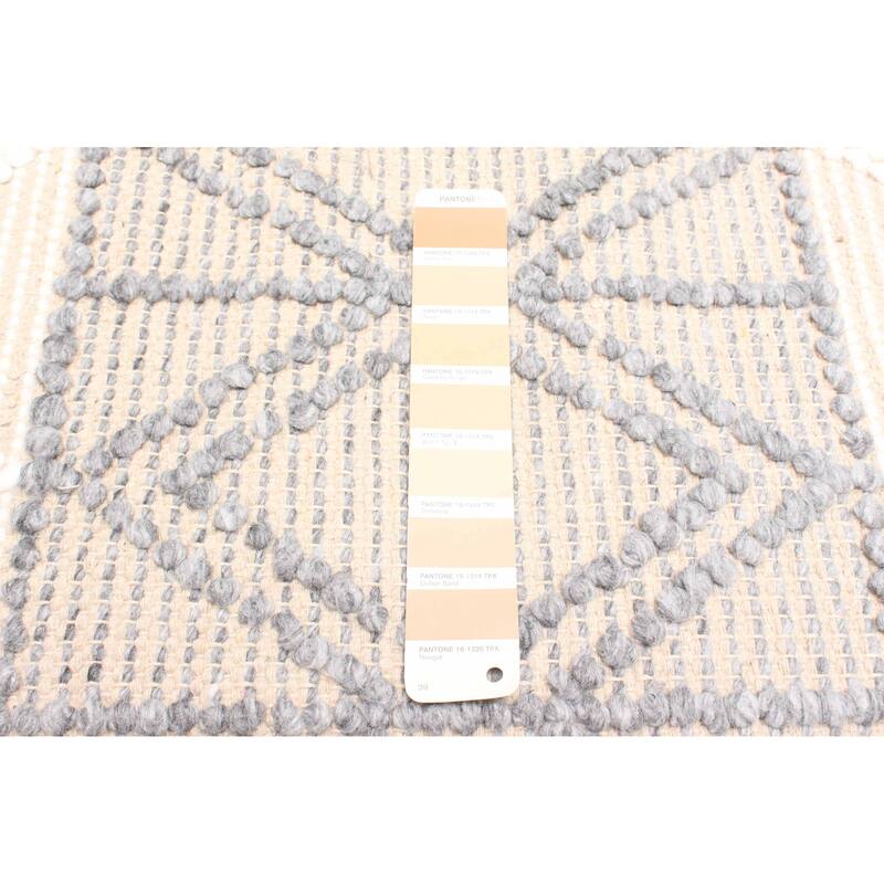 ECARPETGALLERY Braid weave Sienna Tan Wool Rug - 5'1 x 7'6