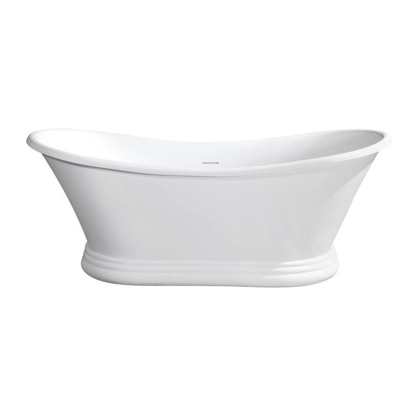 Kingston Brass VRTDS673026 Arcticstone 67" Pedestal Solid Surface