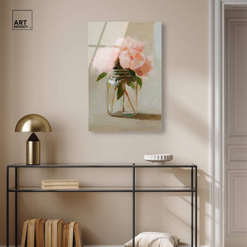 Jar of Petals Acrylic by Art Remedy, Ready to Hang