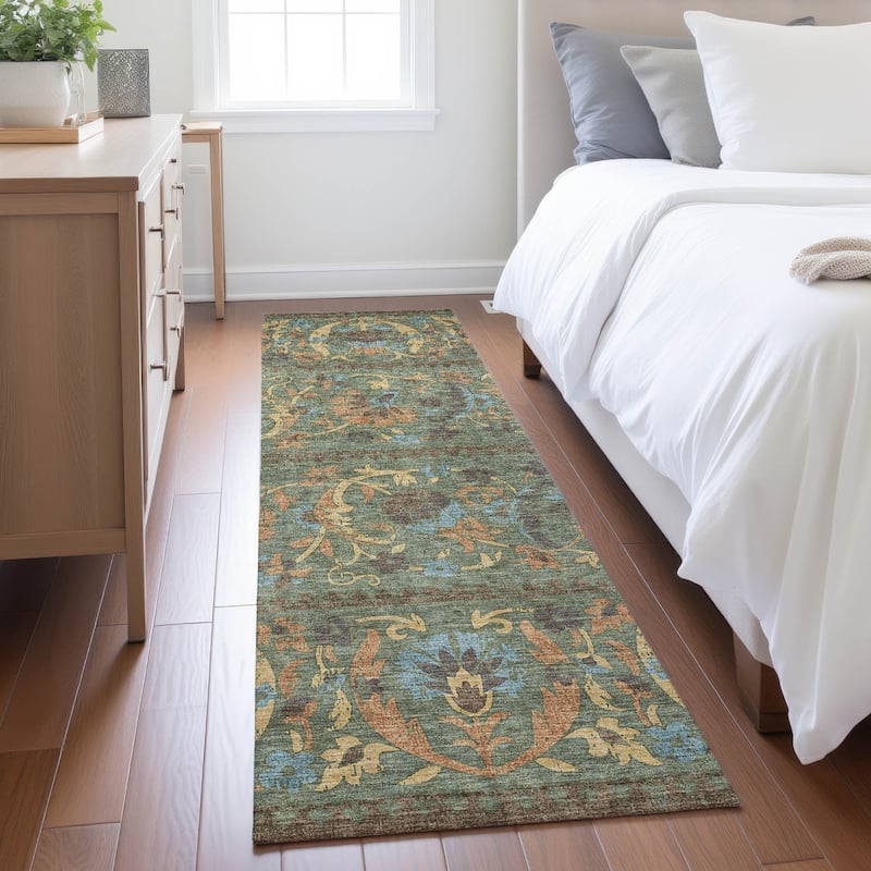 Machine Washable Indoor/ Outdoor Global Alix Chantille Rug