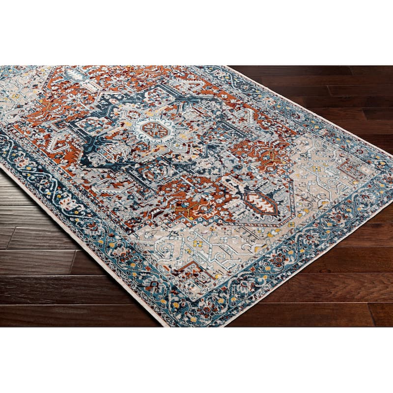 Livabliss Lavadora Traditional Washable Area Rug