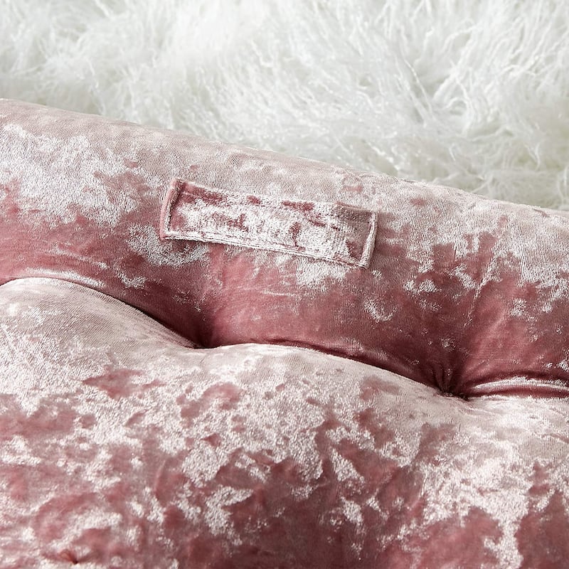 Rainha® Cushion Tufted Velvet Crush College Headboard by DormCo