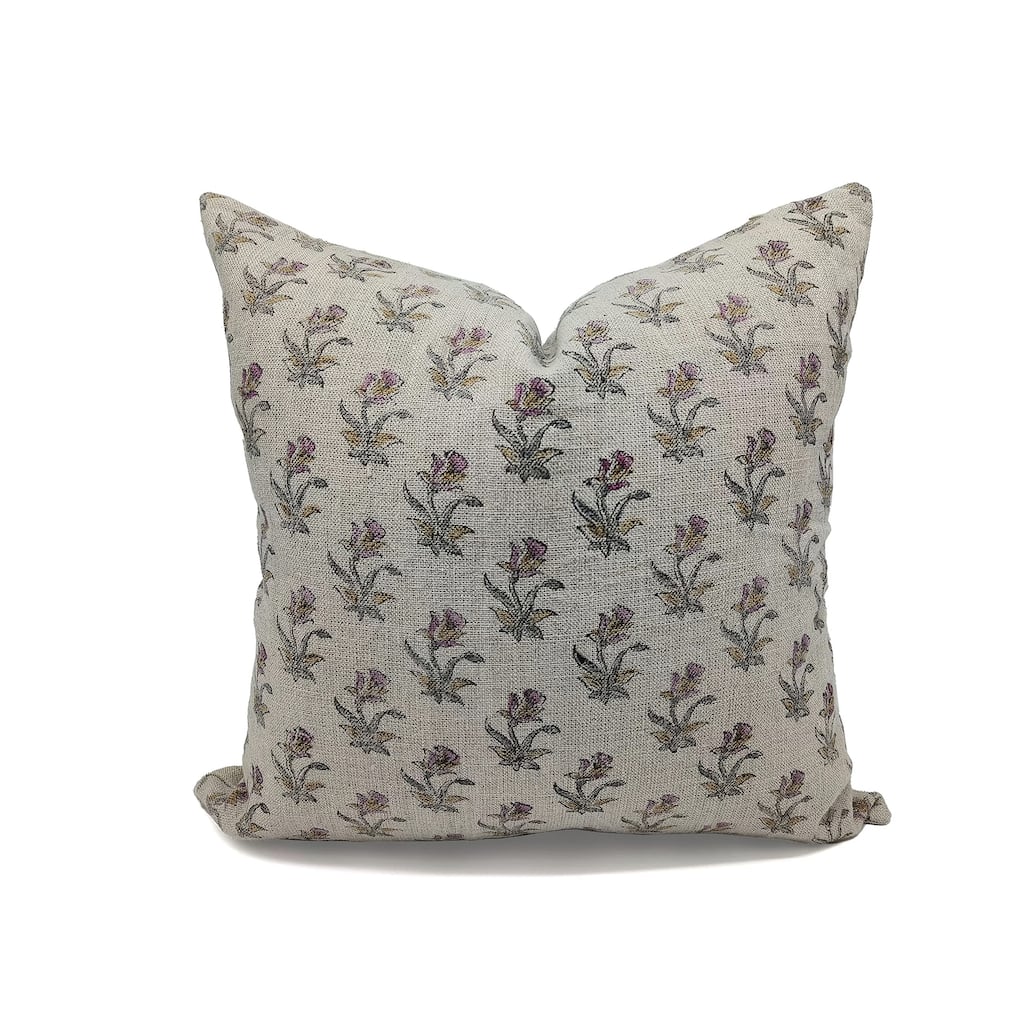 Fabdivine Linen Decorative Block print pillow Cover