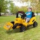 preview thumbnail 3 of 4, 12V Kids Ride On Construction Tractor with Electric Adjustable Bucket-Yellow - 48" x 22" x 25"