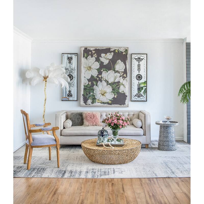 Modern Wall Decor, Botanical Wall Art Prints, Magnolia Canvas Painting, for Living Room Dining Room Bedroom Hallway