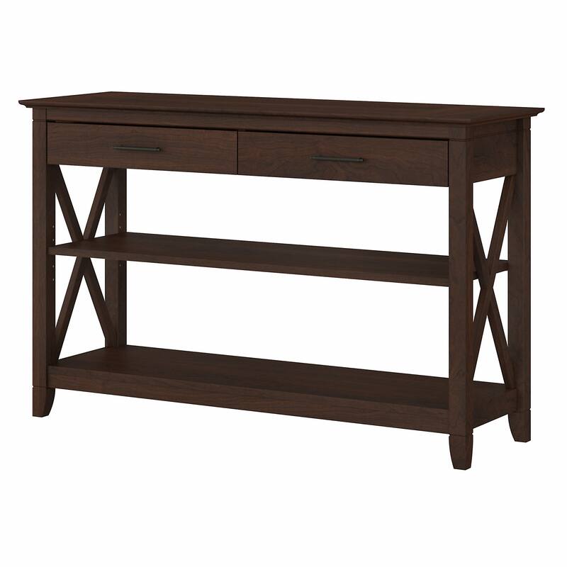 Console Table with Drawers and Shelves