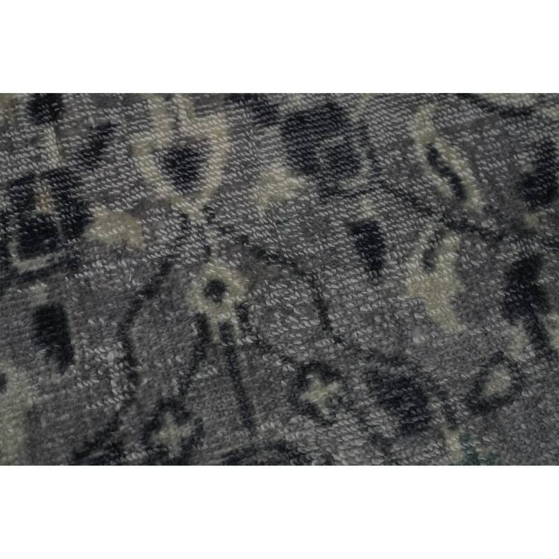 Hand-knotted Modern Silk Multi-Colored Abstract Oriental Area Rug - 7' 11'' X 4' 10''