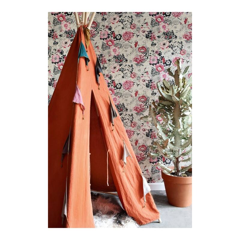 ESTA Home Penny Pink Floral Wallpaper - 20.5 x 396 x 0.025