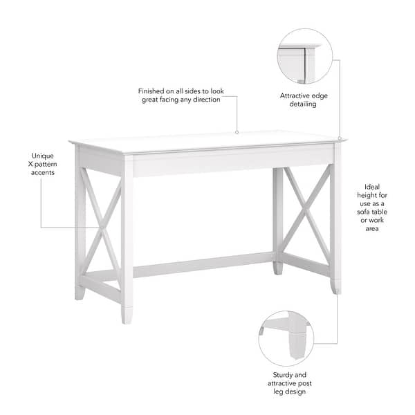 dimension image slide 1 of 16, Key West 48W Writing Desk by Bush Furniture
