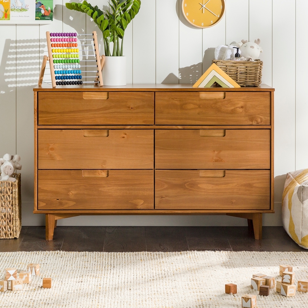  6 Drawer Dresser, Plastic Wide Chest of Drawers