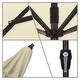 preview thumbnail 58 of 89, North Bend 9-foot Auto-tilt Round Sunbrella Patio Umbrella by Havenside Home