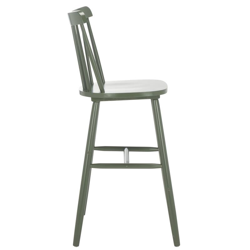 SAFAVIEH Aida 30-inch Spindle Farmhouse Bar Stool (Set of 2) - 19.9" x 19.8" x 38" - 20"W x 20"D x 43"H