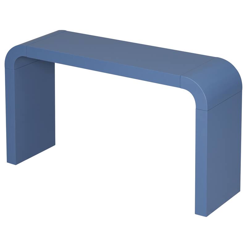 Minimalist Acacia Vneer Entryway Table with Two Legs