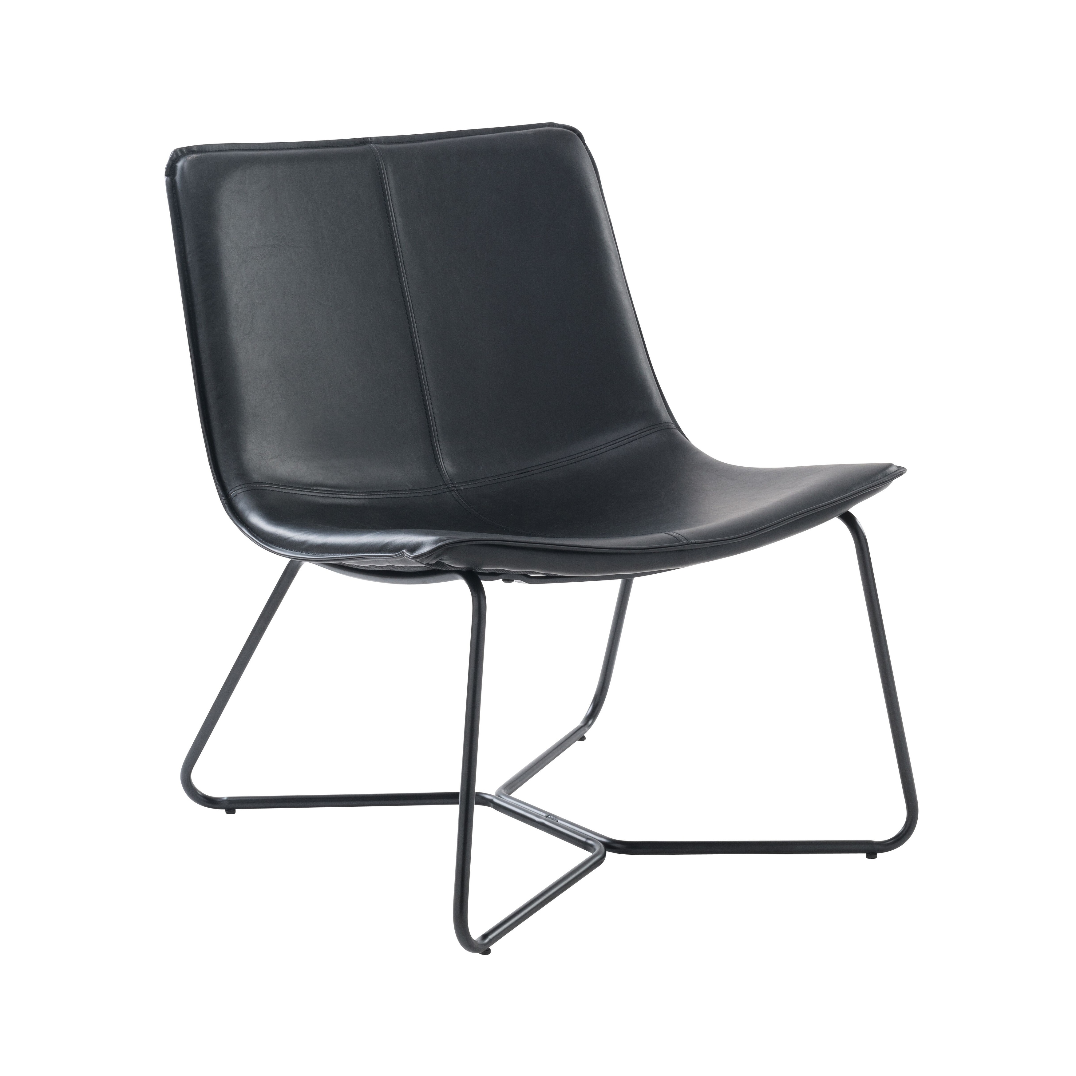Leather slope on sale lounge chair