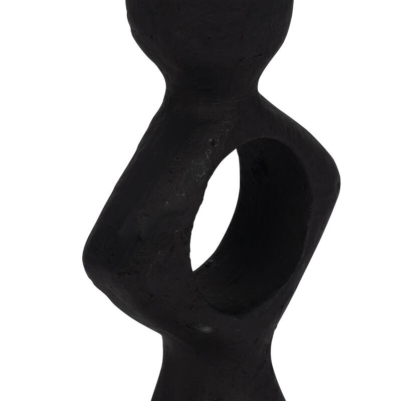 Sagebrook Home Open Cut-out Taper Holder, Black