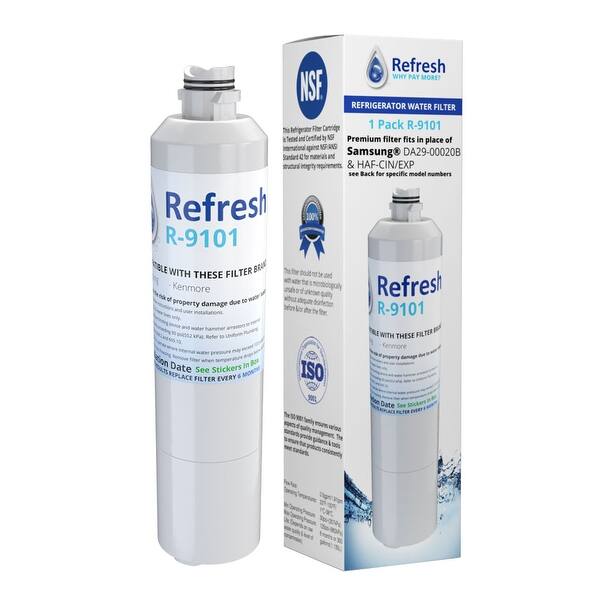 Shop Replacement Water Filter For Samsung Rs25j500dsr Aa Refrigerator Water Filter By Refresh White Overstock 21460747