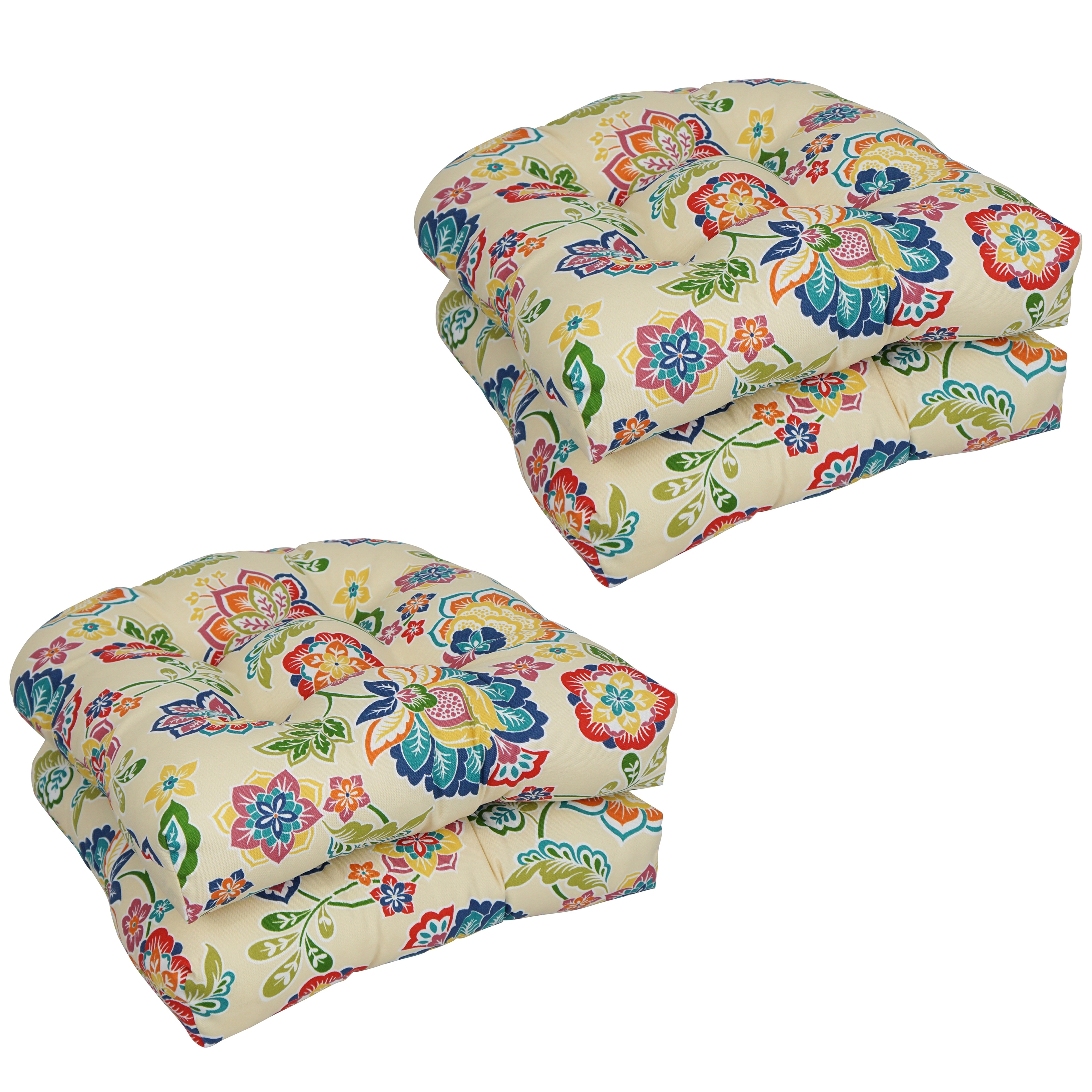Blazing Needles U shaped Dining Chair Cushions Set of 4 Bed