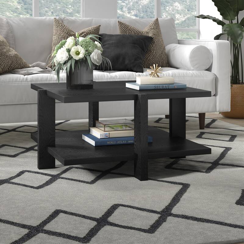 Ingrid 34.66" Wide Square Coffee Table