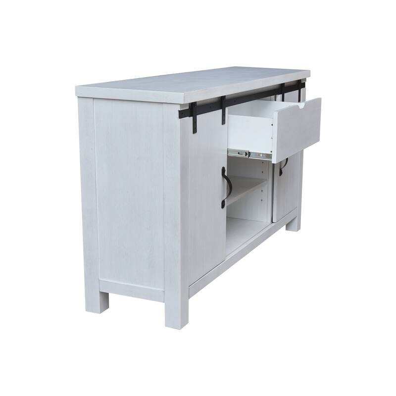 Solid Wood Barn Door Server