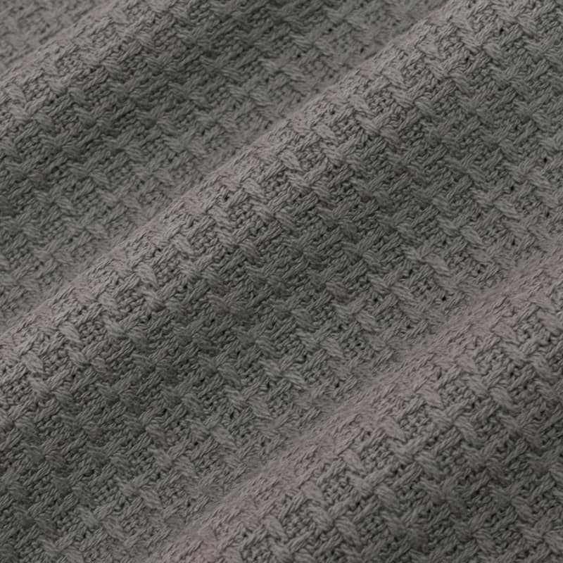 Sweet Home Collection Cotton Basket Weave Textured Blanket