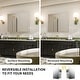 preview thumbnail 10 of 17, Modland 30"-36"W x 24"H Aluminum Double Door Bathroom Medicine Cabinet with Mirror,Soft-Close Hinges