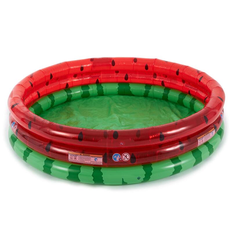 Intex 66 Inch Round Inflatable Kids Swimming and Wading Watermelon Pool (6 Pack) - 4.53