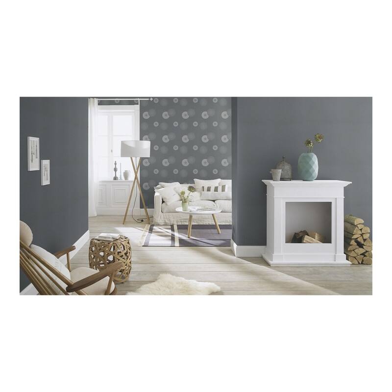 Rasch Eliel Grey Medallion Wallpaper - 20.5 x 396 x 0.025