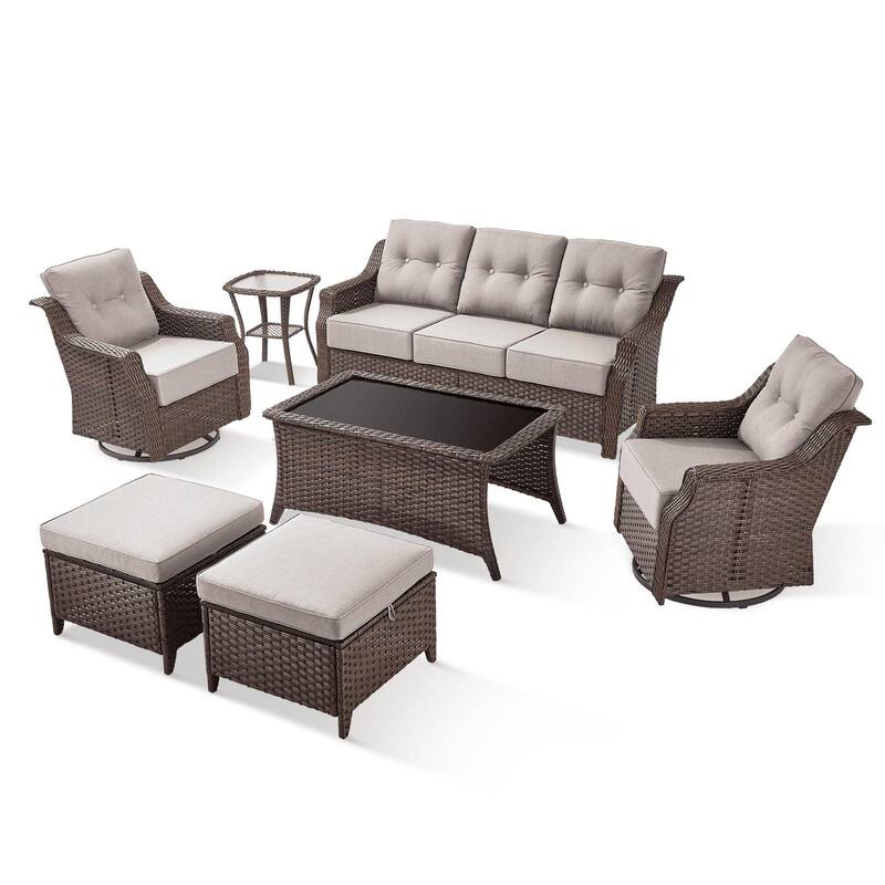 Outdoor Wicker Rattan Sofa Set for Garden
