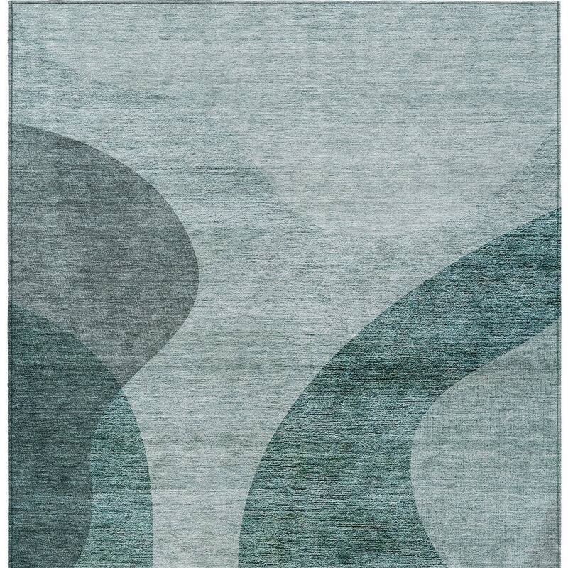 HomeRoots Abstract Transitional Rectangle Outdoor Rug