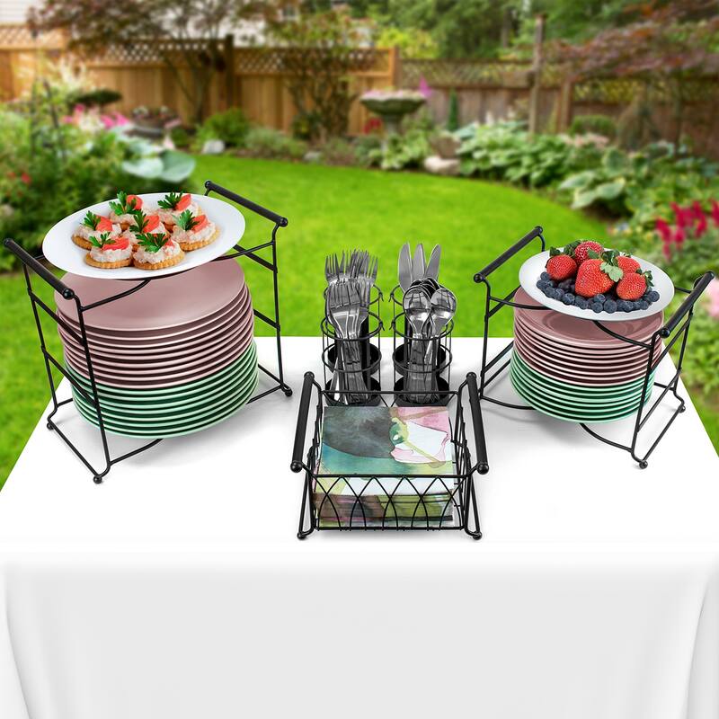 Sorbus 3 Tier Utensil Caddy - Multi-Purpose Steel Mesh Caddy